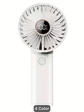 MINI FAN Compact Handheld Mini Fan - Metallic. Front of fan may vary.